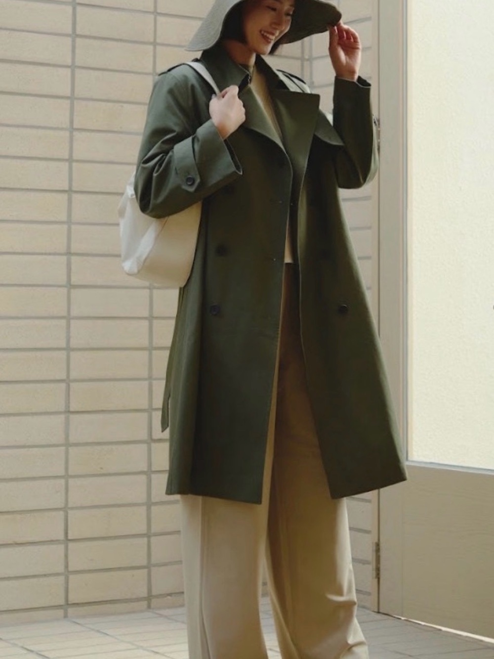 Uniqlo’s C Collection Double-Breasted Trench Coat with Belt